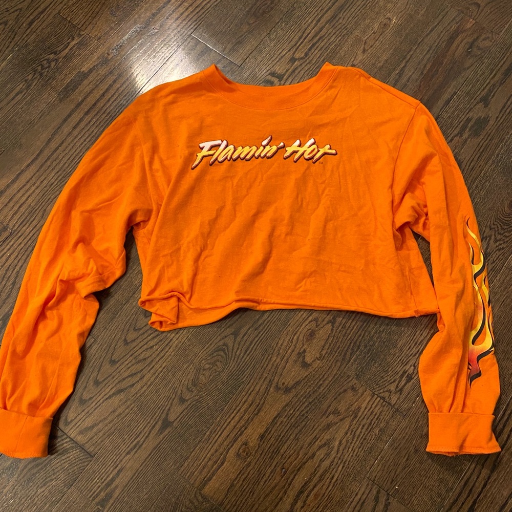 Hot Cheetos long sleeve crop